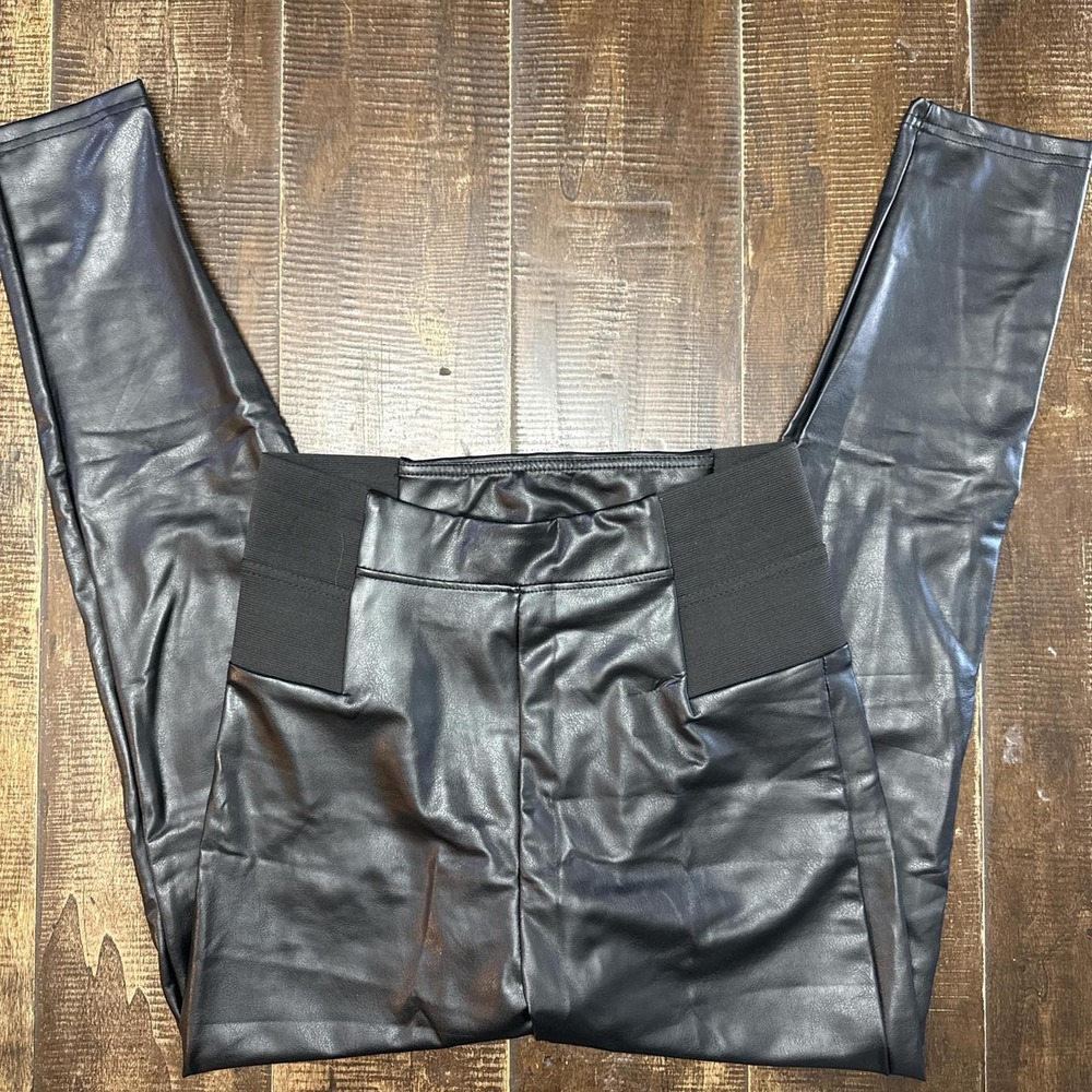 A New Day Black Faux Leather Leggings
